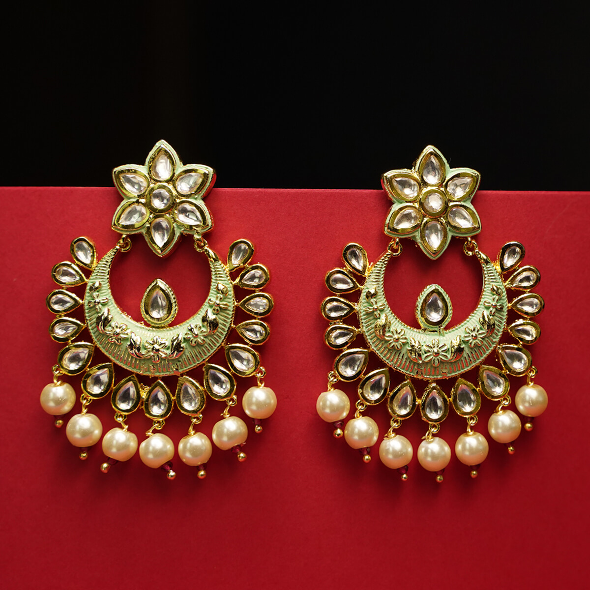 Antique gold bridal kundan jewellery set - Indian Jewellery Designs