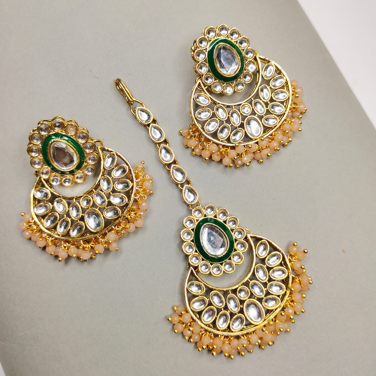 Kundan Earrings : JVD2283